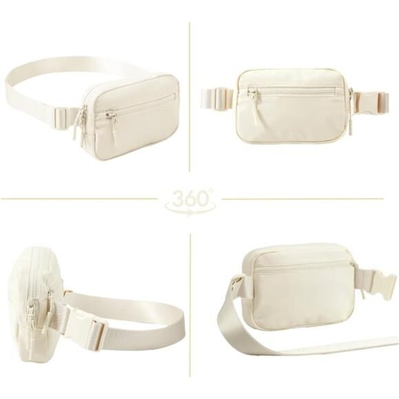 Essential Belt Bag with Long Strap Apricot - Picture 4 of 6